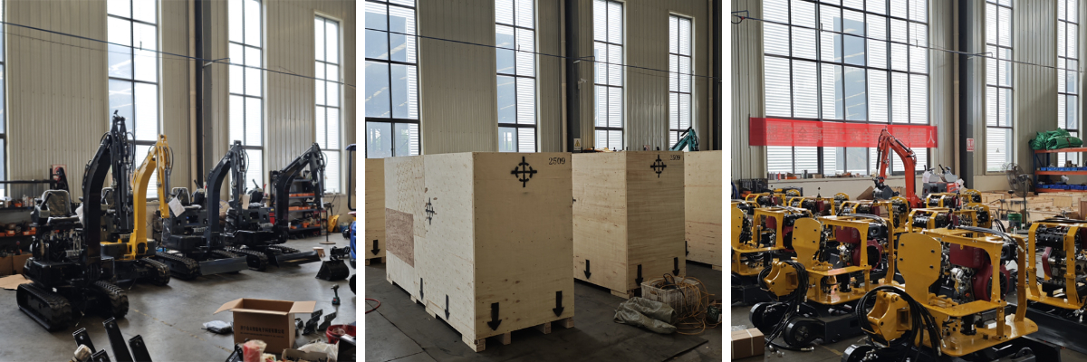 Mini escavadora de 1 tonelada