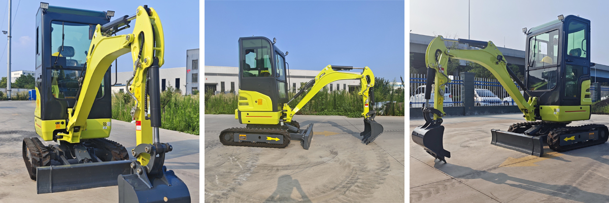 中国の小型掘削機