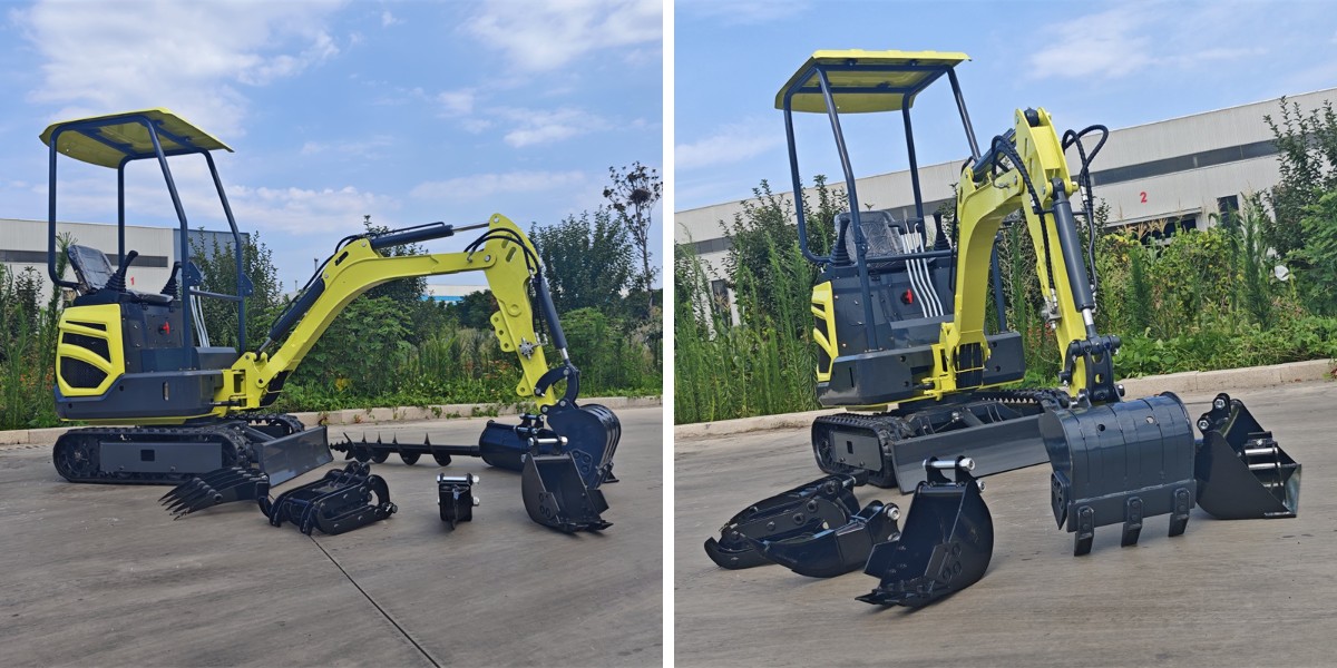 Компактни 1,2-тонни багери, сертифицирани от ЕС, максимална мощност, минимален размер