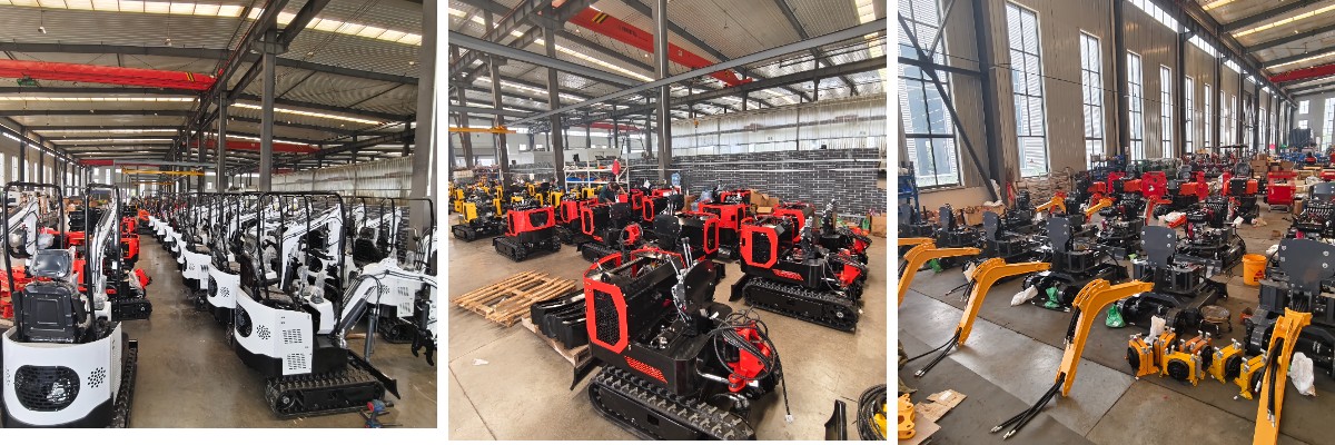 Компактни 1,2-тонни багери, сертифицирани от ЕС, максимална мощност, минимален размер