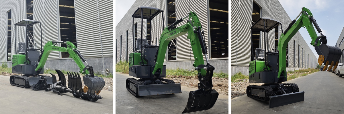 Mini escavadora de 1 tonelada