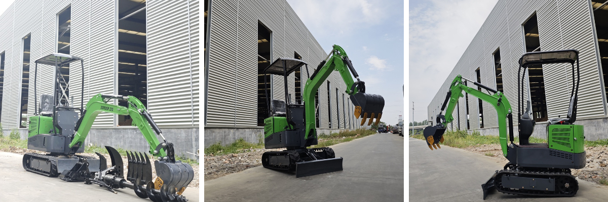 Minikoparka do użytku w gospodarstwie rolnym