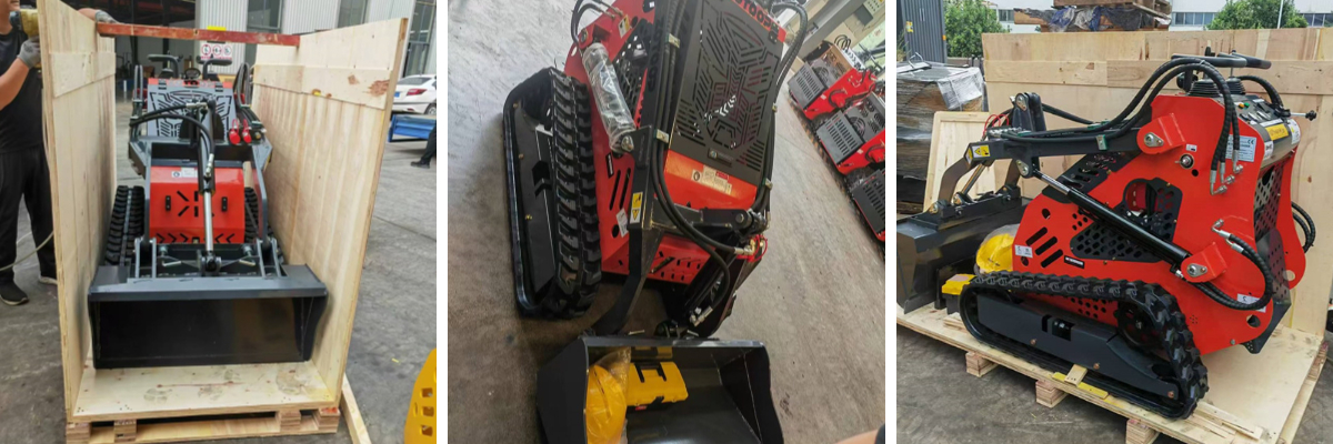 Мини товарач с траншеен багер Мини товарач с траншеен багер