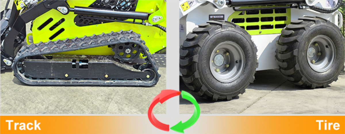 Kompaktowa ładowarka o sterowaniu burtowym