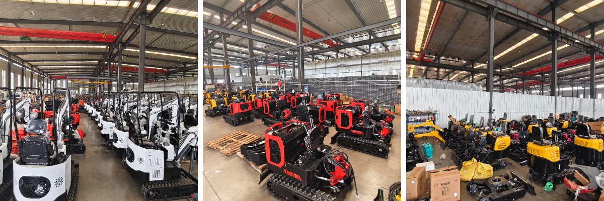 Mini escavadora de 1 tonelada