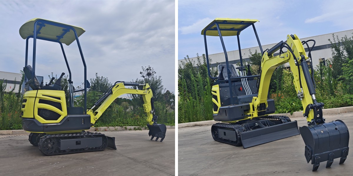 Mini Excavators1.2T Eco Friendly Design Superior Digging Force