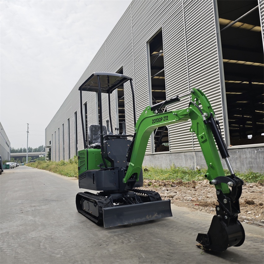 Minikoparka do użytku w gospodarstwie rolnym