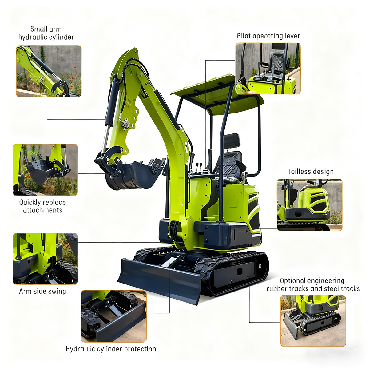 Mini Hydraulic Excavator Mini Hydraulic Excavator