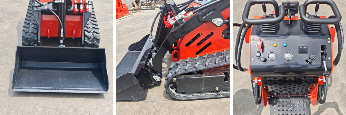 Мини товарач с траншеен багер Мини товарач с траншеен багер