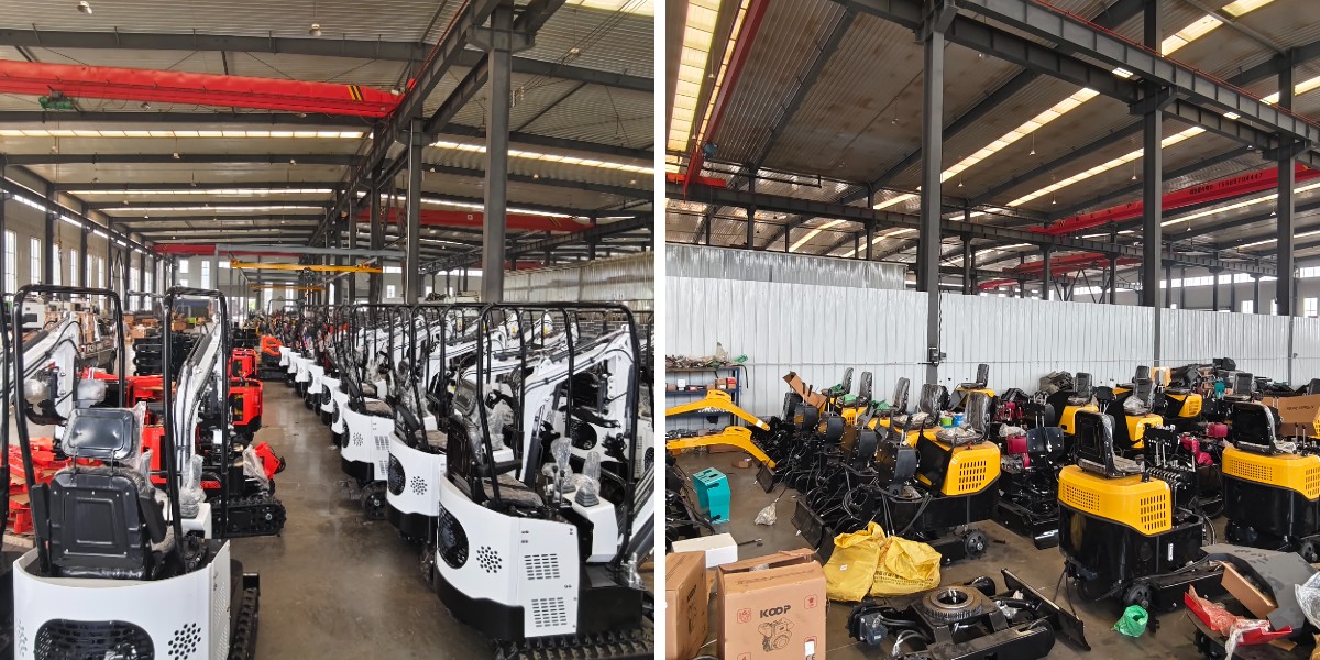 Minikoparka do użytku w gospodarstwie rolnym