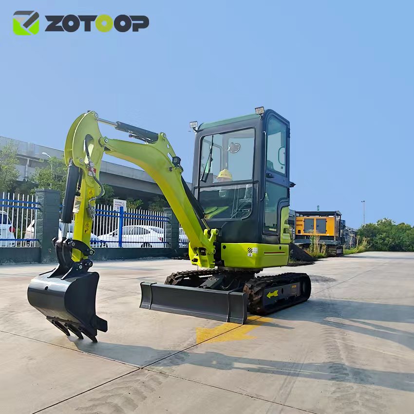 中国の小型掘削機