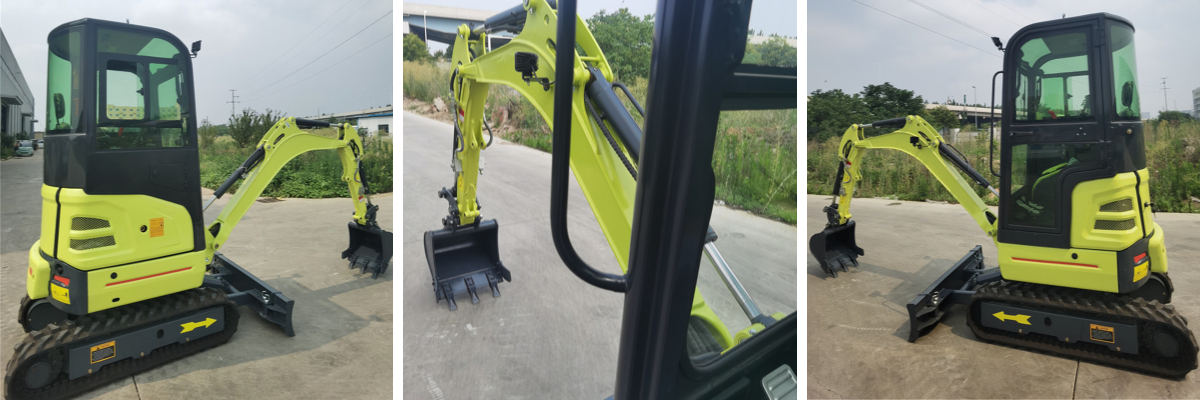 中国の小型掘削機