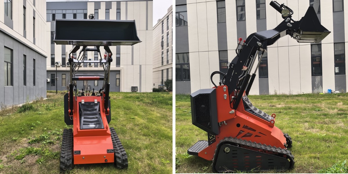 Компактный мини-погрузчик с бортовым поворотом